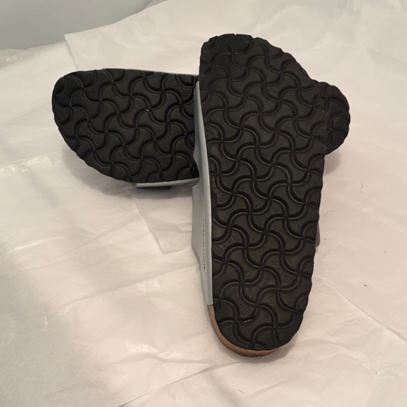 Birkenstock Silver Arizona Two-Strap Sandals - Picture 3 of 3